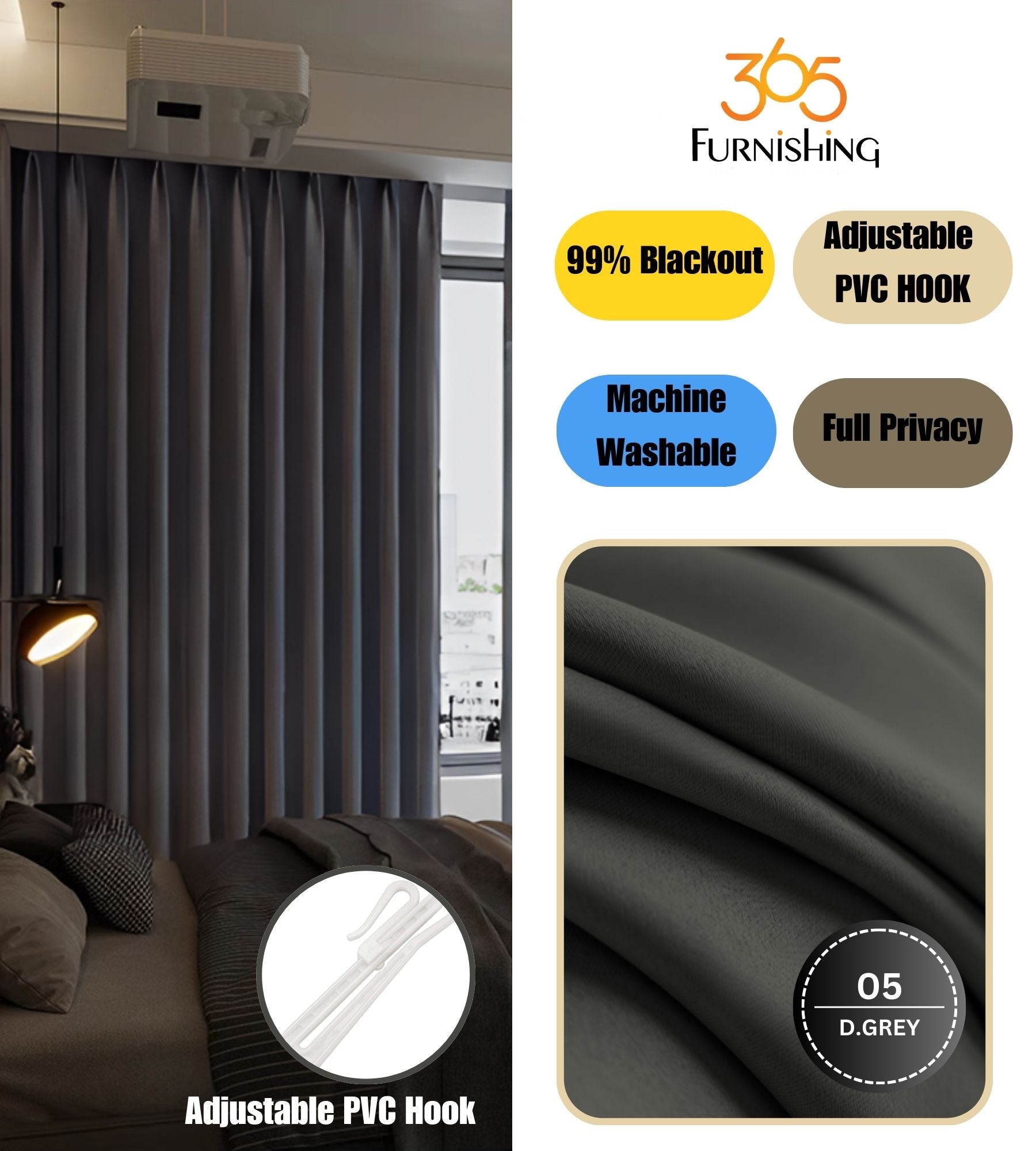 Semi-Blackout Night Curtain