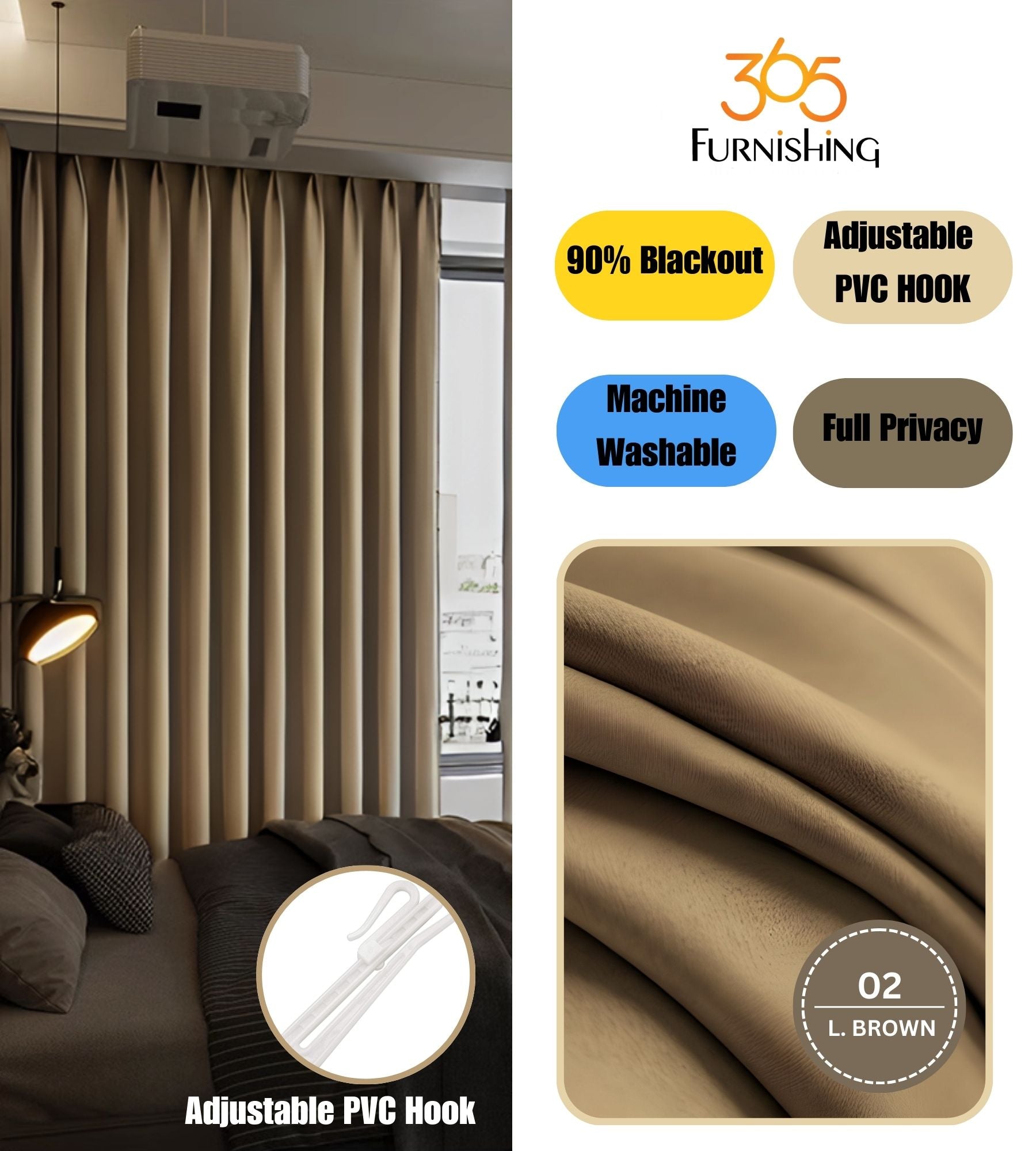 Semi-Blackout Night Curtain