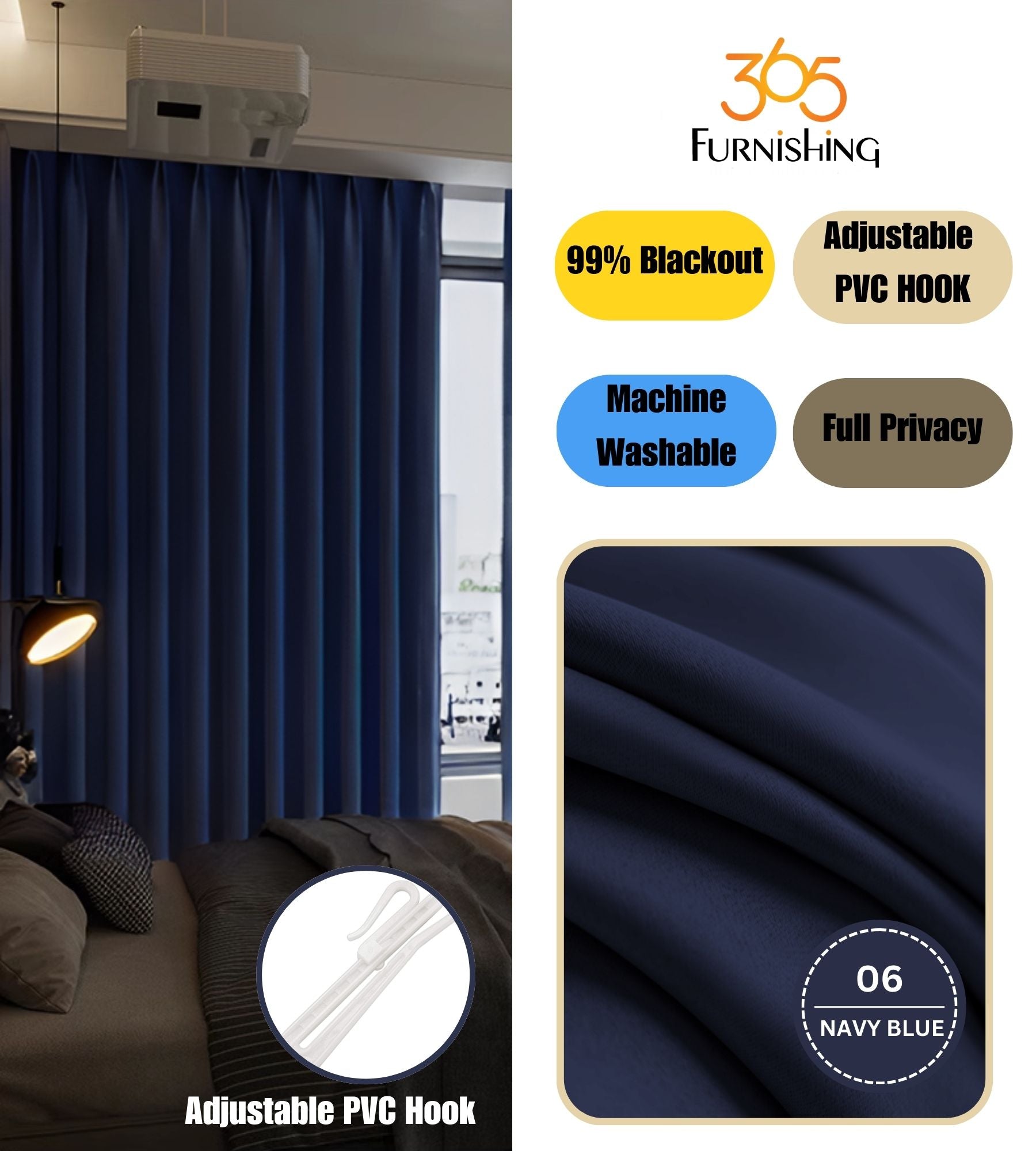 Semi-Blackout Night Curtain